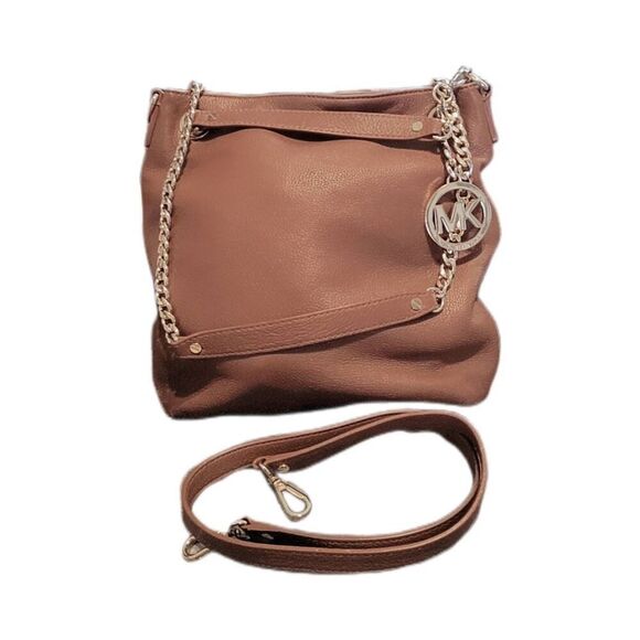MICHAEL KORS Soft & Supple Leather Brown & Gold Hardware Shoulder Bag - Picture 6 of 9